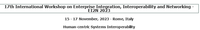 Enterprise Integration, Interoperability and Networking - 17th EI2N 2023